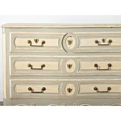 French Louis XV Period 18th Century Hand Carved Painted Commode - 4313581
