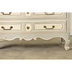 French Louis XV Period 18th Century Hand Carved Painted Commode - 4313582
