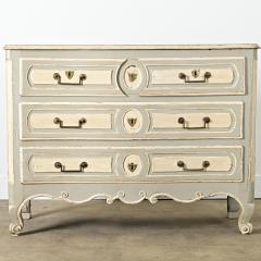 French Louis XV Period 18th Century Hand Carved Painted Commode - 4313588