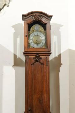 French Louis XV Period Walnut Longcase Clock from the Rh ne Valley circa 1760 - 3416960