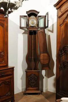 French Louis XV Period Walnut Longcase Clock from the Rh ne Valley circa 1760 - 3416963