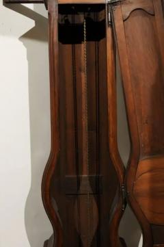 French Louis XV Period Walnut Longcase Clock from the Rh ne Valley circa 1760 - 3417168