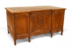 French Louis XV Provincial Oak Kneehole Desk - 1429241