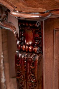 French Louis XV Rococo Walnut Mantel with Hand Carved Floral Reliefs C 1750 - 4794857