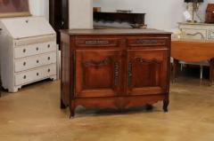 French Louis XV Style 1850s Walnut Buffet with Carved D cor Drawers and Doors - 3544509