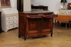 French Louis XV Style 1850s Walnut Buffet with Carved D cor Drawers and Doors - 3544514