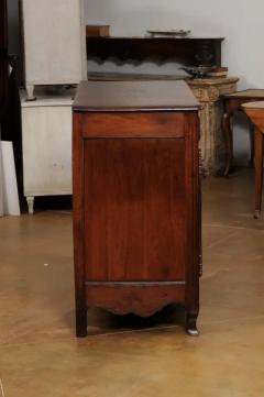 French Louis XV Style 1850s Walnut Buffet with Carved D cor Drawers and Doors - 3544588