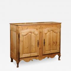 French Louis XV Style 1880s Wooden Buffet with Carved Apron and Molded Doors - 3514560