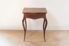 French Louis XV Style 19th Century Marquetry Dressing Table with Floral Motifs - 3730055