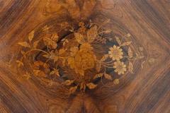 French Louis XV Style 19th Century Marquetry Dressing Table with Floral Motifs - 3730065