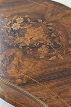 French Louis XV Style 19th Century Marquetry Dressing Table with Floral Motifs - 3730106