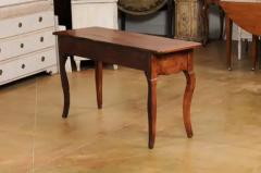 French Louis XV Style 19th Century Walnut Console Table with Three Drawers - 3538423