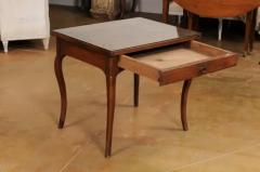 French Louis XV Style 19th Century Walnut Tric Trac Table with Mahogany Inlay - 3544479