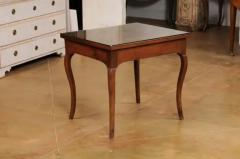 French Louis XV Style 19th Century Walnut Tric Trac Table with Mahogany Inlay - 3544565