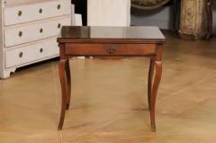 French Louis XV Style 19th Century Walnut Tric Trac Table with Mahogany Inlay - 3544615