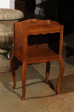 French Louis XV Style 19th Century Wooden Bedside Table with Open Shelf - 3417050