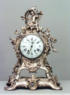 French Louis XV Style Bronze Cupid Clock - 4322345
