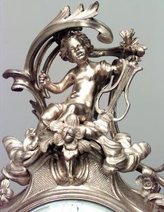French Louis XV Style Bronze Cupid Clock - 4322347