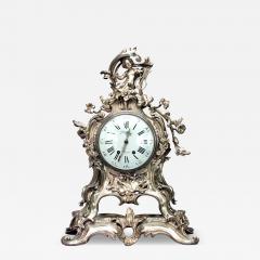 French Louis XV Style Bronze Cupid Clock - 4325893