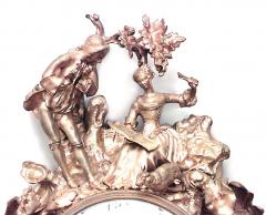 French Louis XV Style Bronze Dore Wall Clock - 4322137