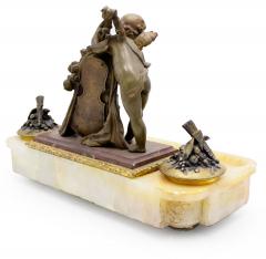 French Louis XV Style Bronze Double Inkwell - 4321993