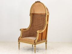 French Louis XV Style Carved Balloon Porters Chair 19th Century - 3392305