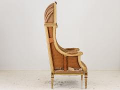 French Louis XV Style Carved Balloon Porters Chair 19th Century - 3392309