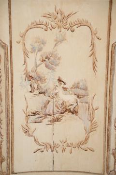 French Louis XV Style Cream Serpentine Commode - 2798859