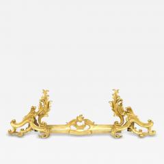 French Louis XV Style Gilt Bronze Fire Fender - 4279098