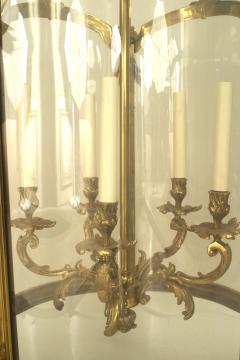 French Louis XV Style Gilt Bronze and Glass Pendant Lantern - 4169541
