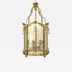 French Louis XV Style Gilt Bronze and Glass Pendant Lantern - 4186207