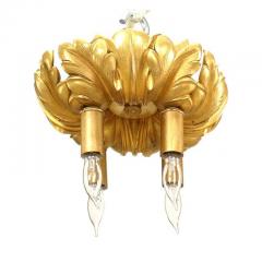 French Louis XV Style Gilt Ceiling Fixture - 4674830
