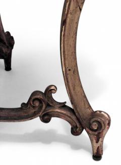 French Louis XV Style Gilt Fruitwood Lyre Center Table - 1424445