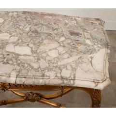 French Louis XV Style Gilt Marble Table - 3343898
