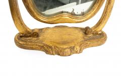 French Louis XV Style Gilt Wood Dressing Table Vanity Mirror - 1398133
