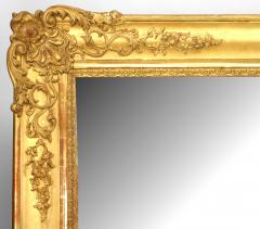 French Louis XV Style Gilt Wood Wall Mirror - 1399333