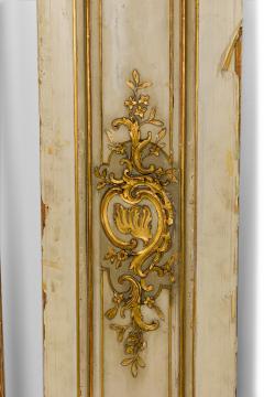 French Louis XV Style Gold and White Panels - 2798169