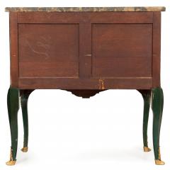 French Louis XV Style Green Chinoiserie Commode Chest of Drawers - 4502598