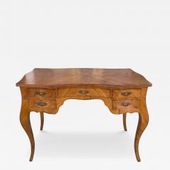 French Louis XV Style Kingwood Bombay Writing Table Desk - 4491114