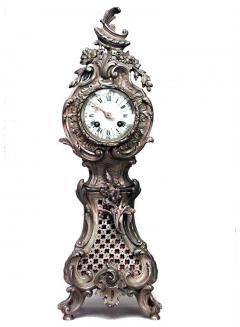 French Louis XV Style Mini Grandfather Clock - 4658506
