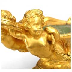 French Louis XV Style Oval Bronze Dore Centerpiece - 4628495