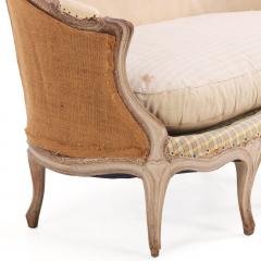 French Louis XV Style Painted Six Leg Settee Late 19th C - 4636446