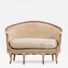 French Louis XV Style Painted Six Leg Settee Late 19th C - 4638889