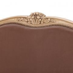 French Louis XV Style Painted and Upholstered Full Bed Ca 1940  - 4788033
