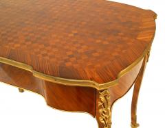 French Louis XV Style Parquetry Table Desk - 4639619