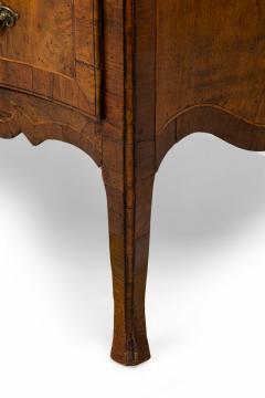French Louis XV Style Serpentine Front Inlaid 3 Drawer Commode - 4629789