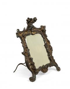 French Louis XV Style Silver Plate Dressing Table Vanity Mirror - 4659171