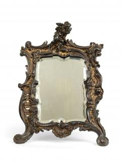 French Louis XV Style Silver Plate Dressing Table Vanity Mirror - 4659172