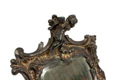 French Louis XV Style Silver Plate Dressing Table Vanity Mirror - 4659179