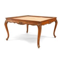 French Louis XV Style Square Walnut Coffee Table - 4718108
